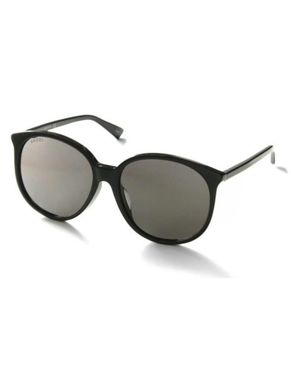 GUCCI WOMENS ROUND SHINY BLACK SUNGLASSES GG0261SA-30002353-001 - Picture 2 of 8